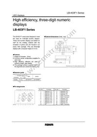 LB-403VF1 Datasheet Cover