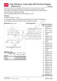 LB-603MP Datasheet Cover