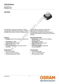 LB T64G-V1CA-59-0-20-R33-Z Datasheet Cover