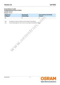 LB T64G-V1CA-59-0-20-R33-Z Datasheet Page 7