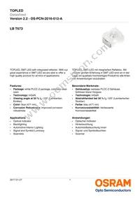 LB T673-L2P2-25-1-10-R18-Z Datasheet Cover