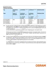 LB T776-J2L2-1-0-10-R18-Z Datasheet Page 2