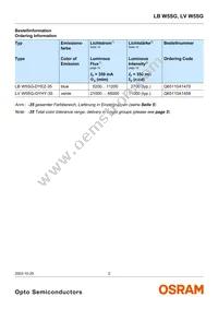 LB W5SG-DYEZ-35 Datasheet Page 2