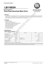 LB11683H-TLM-E Datasheet Cover