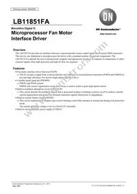 LB11851FA-AH Datasheet Cover