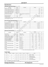 LB11851TT-TLM-H Datasheet Page 2