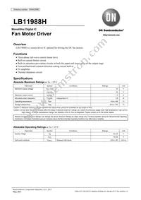 LB11988H-TLM-E Datasheet Cover