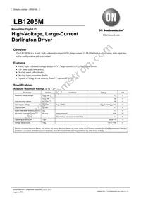 LB1205M-MPB-E Datasheet Cover