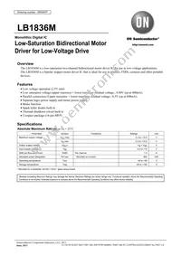 LB1836ML-TLM-E Datasheet Cover
