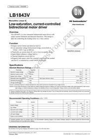 LB1843V-MPB-E Datasheet Cover