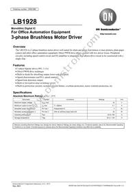 LB1928-E Datasheet Cover