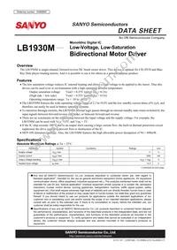 LB1930M-TLM-E Datasheet Cover