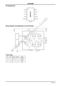 LB1930M-TLM-E Datasheet Page 3