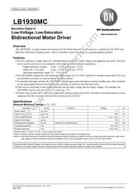 LB1930MC-BH Datasheet Cover