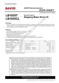 LB1935T-TLM-E Datasheet Cover