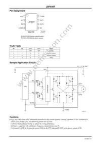 LB1938T-TLM-E Datasheet Page 3