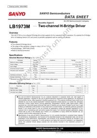 LB1973M-TLM-E Datasheet Cover