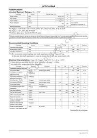 LC717A10AR-NH Datasheet Page 2