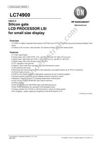 LC749000PT-8B15H Datasheet Cover