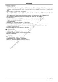 LC749000PT-8B15H Datasheet Page 2