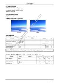 LC749402PT-H Datasheet Page 2