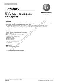 LC75106V-TLM-H Datasheet Cover