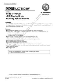 LC75808W-E Datasheet Cover