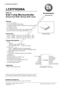 LC87F0G08AUJA-FH Datasheet Cover