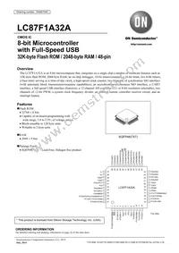 LC87F1A32AUWA-2H Datasheet Cover