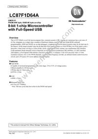 LC87F1D64AUWA-2H Datasheet Cover