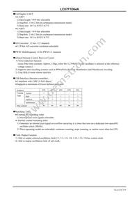 LC87F1D64AUWA-2H Datasheet Page 3