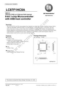 LC87F1HC8AUWA-2H Datasheet Cover