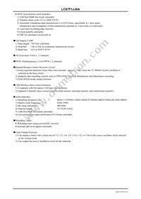 LC87F1JJ8AUWA-2H Datasheet Page 3