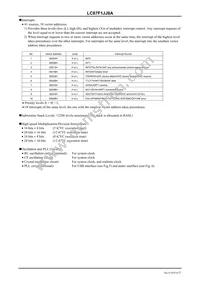 LC87F1JJ8AUWA-2H Datasheet Page 4