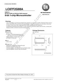 LC87F2G08AUMJ-ZH Datasheet Cover