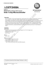 LC87F2H08AU-EB-2E Datasheet Cover