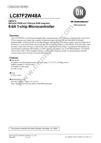 LC87F2W48AVU-SQFP-H Datasheet Cover