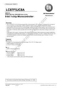 LC87F5JC8AU-QIP-E Datasheet Cover