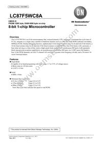 LC87F5WC8AVU-QIP-H Datasheet Cover