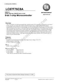 LC87F76C8AU-QFP-E Datasheet Cover