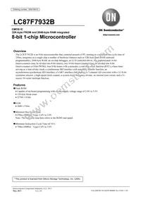 LC87F7932BUEF-2H Datasheet Cover