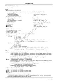 LC87F7932BUEF-2H Datasheet Page 2