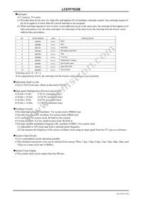 LC87F7932BUEF-2H Datasheet Page 4