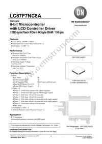 LC87F7NC8AVUEJ-2H Datasheet Cover