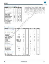 LCA211STR Datasheet Page 2