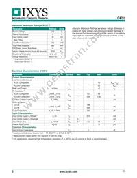 LCA701STR Datasheet Page 2