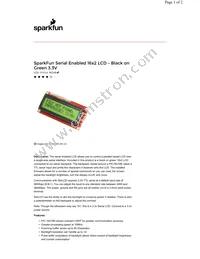 LCD-09066 Datasheet Cover
