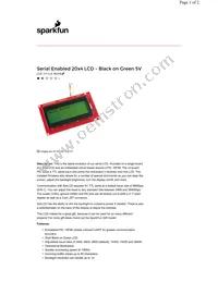 LCD-09568 Datasheet Cover