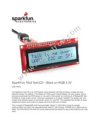 LCD-14072 Datasheet Cover