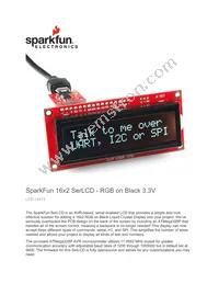 LCD-14073 Datasheet Cover